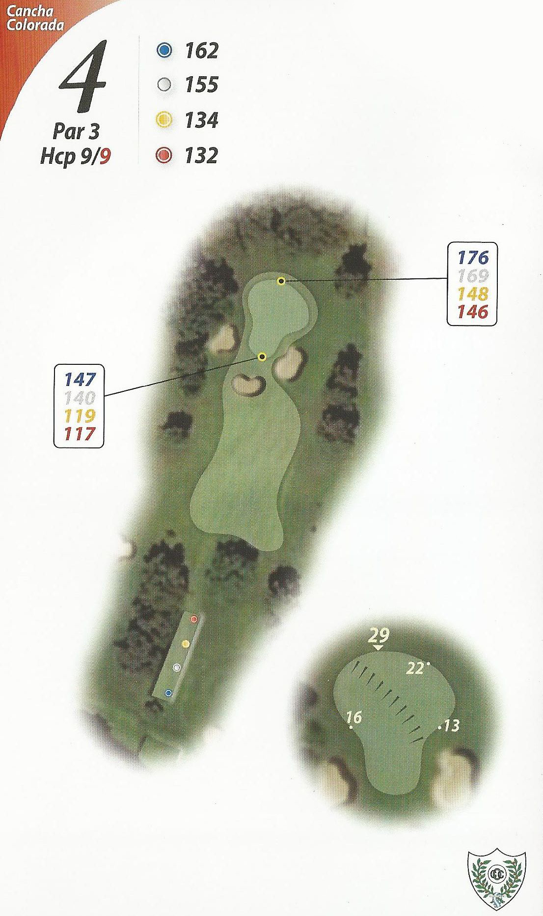 Hole 4 (red)