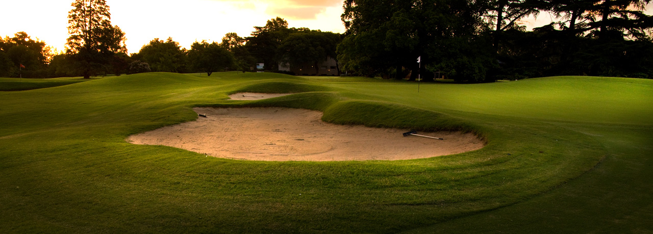 Panorama across the course