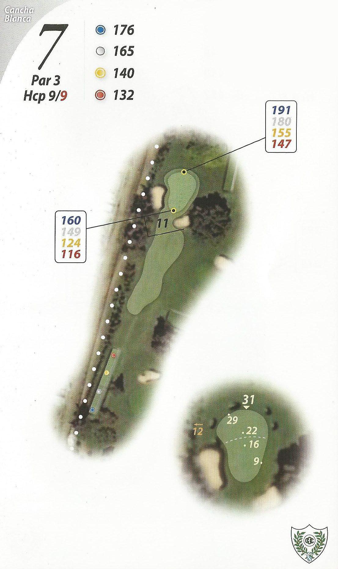 Hole 7 (white)